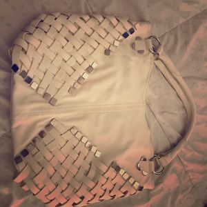 White Leather Purse